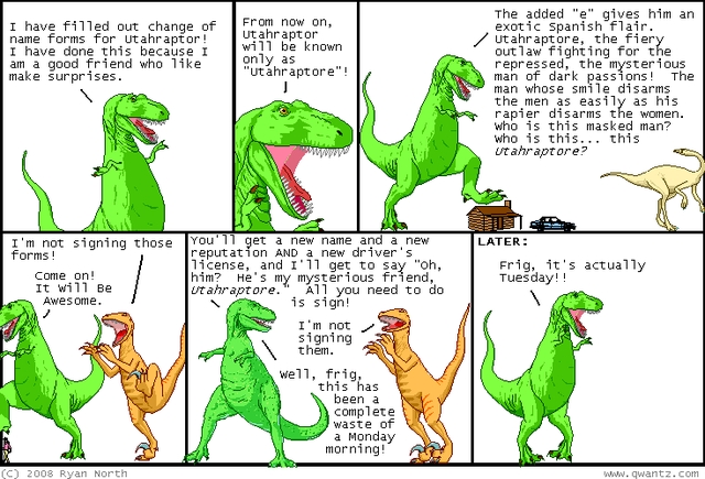 The Alibi Editorial Process, as Expressed by Dinosaurs