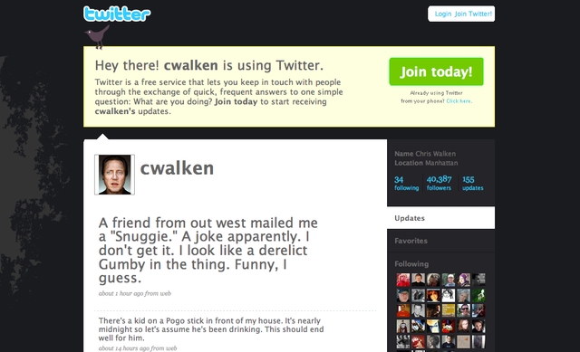 Christopher Walken is on Twitter
