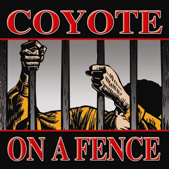 Coyote on a Fence