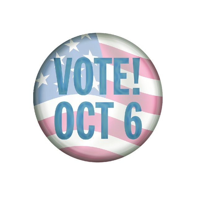 Election Day is Tuesday, Oct. 6