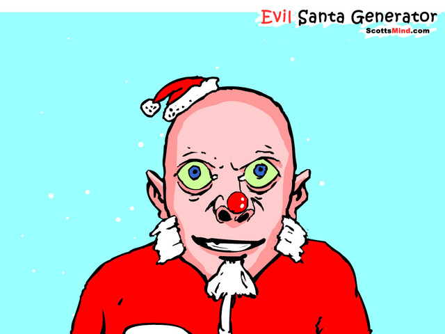 Christmas Countdown Time-Waster: Evil Santa Generator