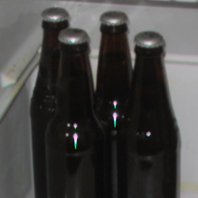 Cyser bottles in refrigerator