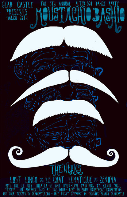 moustache flyer