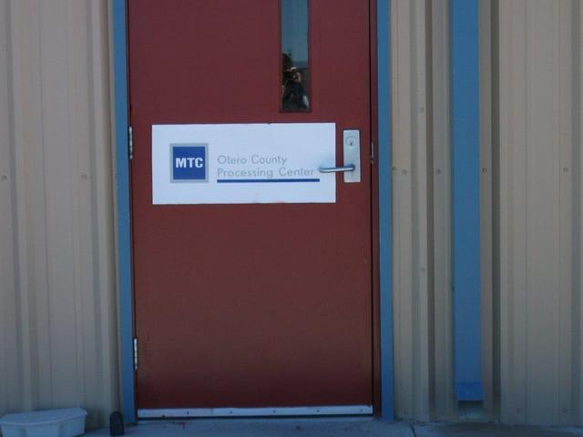 Otero County Processing Center door