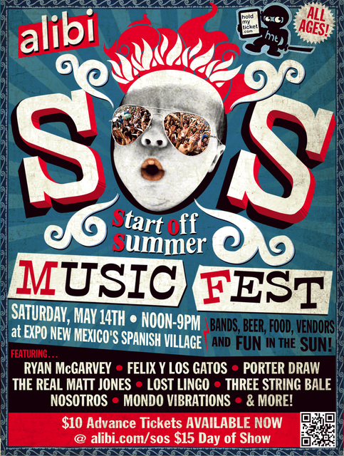All-ages SOS Music Fest is tomorrow! Buy cheap tickets today!
