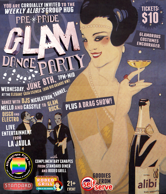 Glam dance party tomorrow! Fooooood.