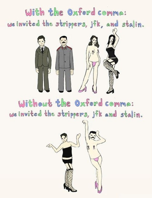 Oxford comma art
