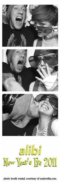 Lots of kissing in the photo booth