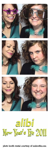 Lots of kissing in the photo booth