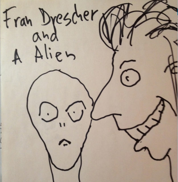 Hideous alien creature Fran Drescher thinks she was abducted by hideous alien creatures.