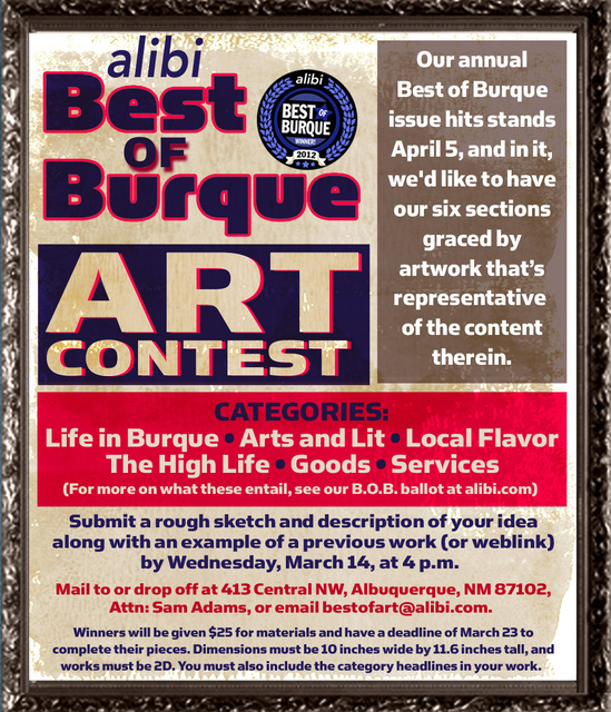 Get full-page spreads of your artwork in the Alibi ... for free