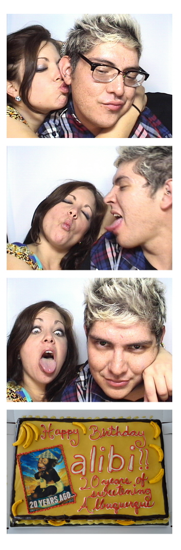 Count the tongues hanging out at the AlibiÕs 20th Anniversary party photo booth