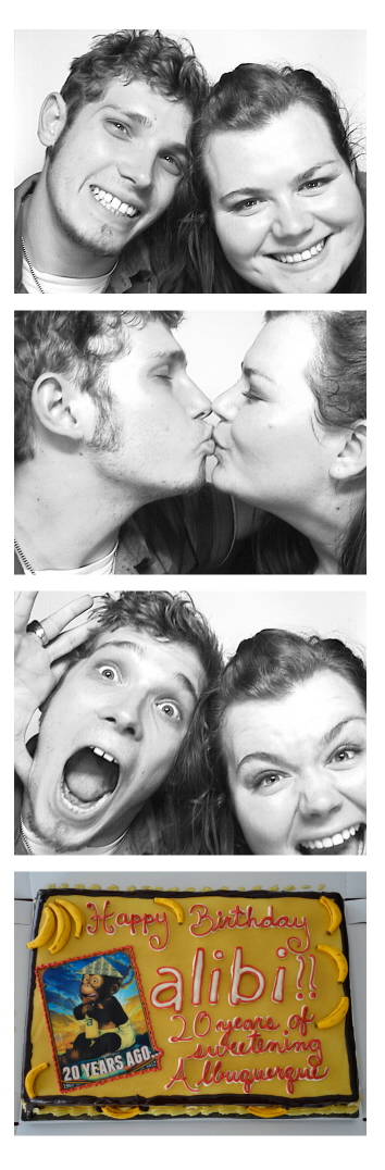 Count the tongues hanging out at the AlibiÕs 20th Anniversary party photo booth
