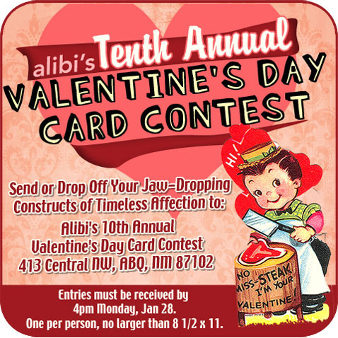 Oh wonÕt you be my (winner of the) Valentine (card contest)?