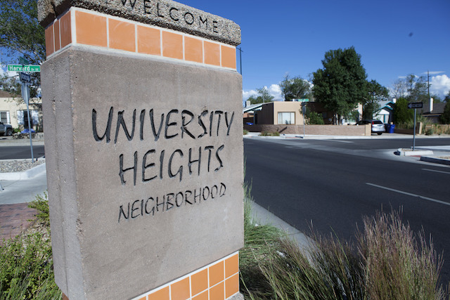 University Heights neighborhood sign