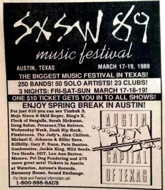 Welcome to SXSW 1989
