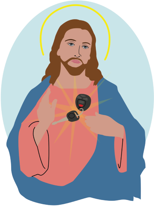 Jesus with keys