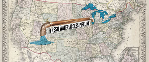 Fresh water access pipeline
