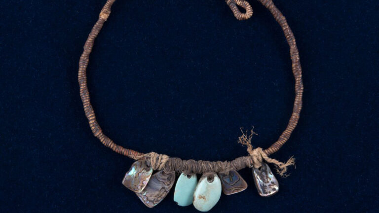 Necklace of Stone and Shell Pendants