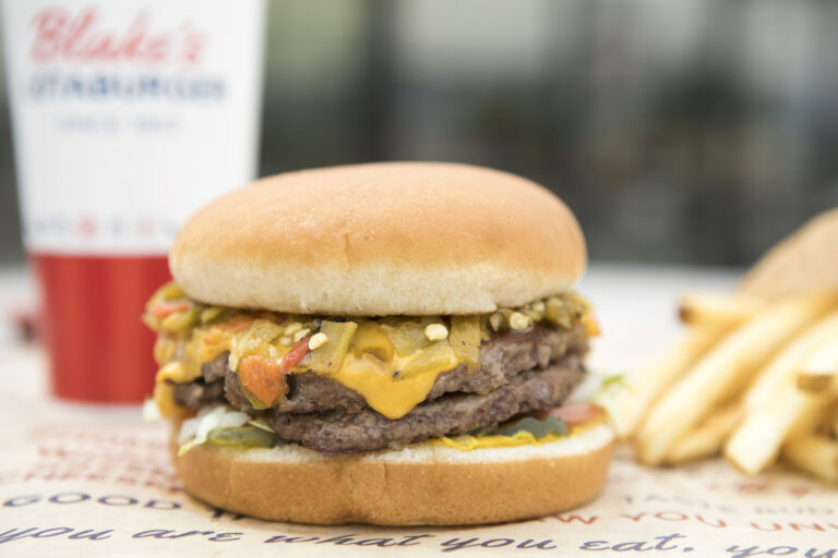 double green chile-cheese Lotaburger