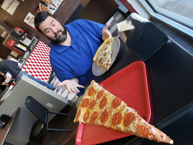 3-foot slice of pizza