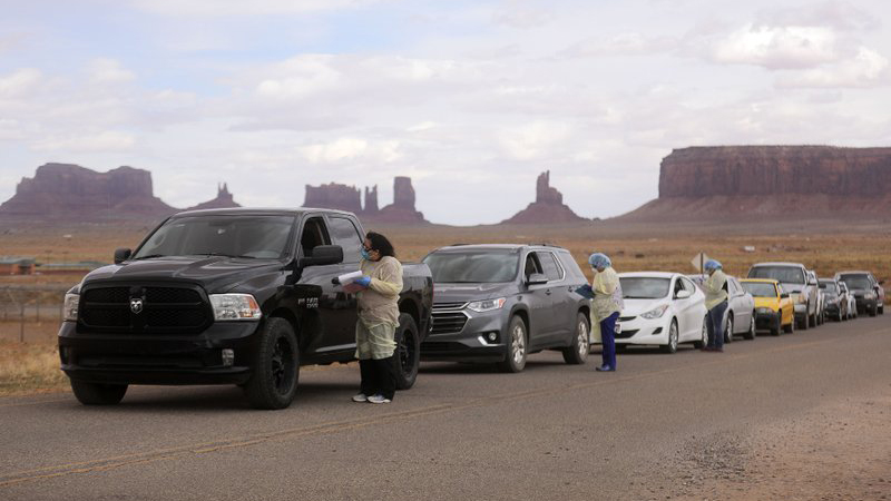 pulled over in monument valley